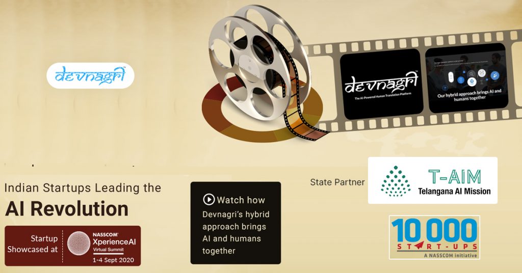 Devnagri Showcased Their Business Approach on NASSCOM XperienceAI Virtual Summit 2020